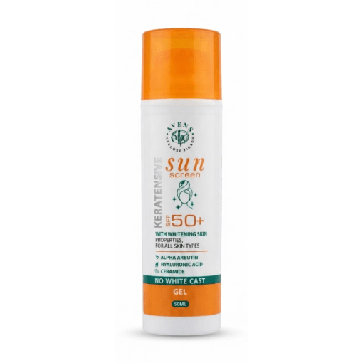 AVENS KERATENSIVE SUNSCREEN GEL WHITE WHITENING SKIN  ALPHA ARBUTIN SPF50+ 50M ALL SKINL