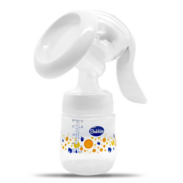 BUBBLES BREAST PUMP WITH BUBBLES BOTTLE (WHITE)