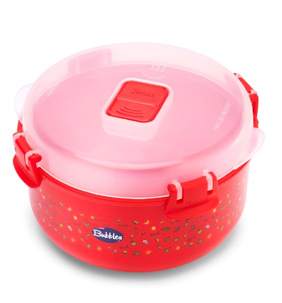 Bubbles Microwave Plate + 2 Spoons