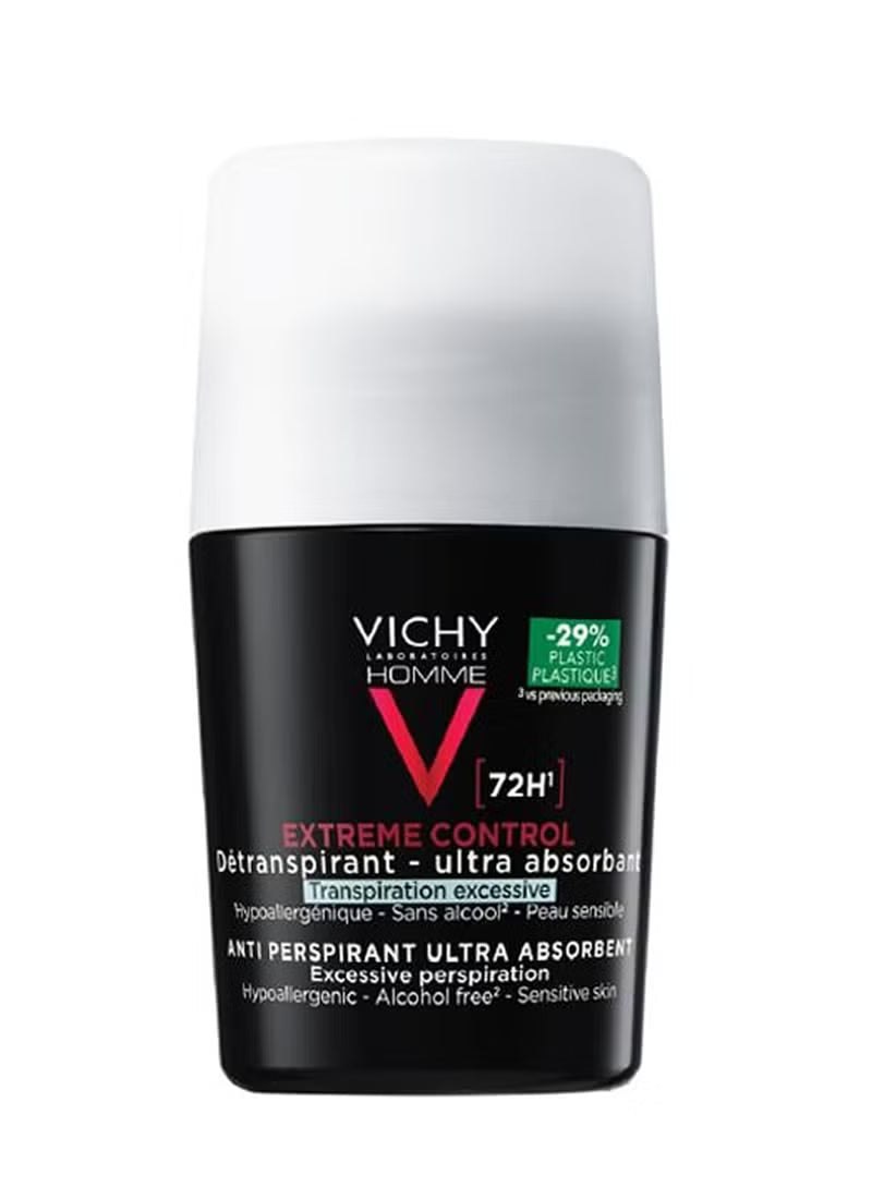 Vichy Men Deodrant 72-Hour Anti-Perspirant Deodoran 50 ml | مزيل عرق فيشي 50 مل