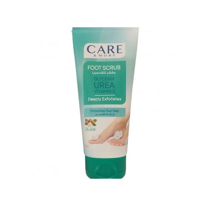 CARE & MORE FOOT SCRUB WITH SHEA BUTTER 100ML