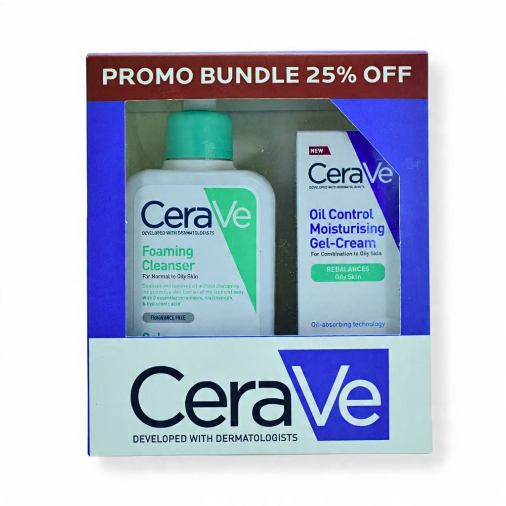 Ceraveoil Control Moisturising Gel-Cream 52 ml+foaming Cleanser Gel 236 ml Offer 25% | غسول للوجه سيرافي 52 مل
