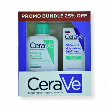 Ceraveoil Control Moisturising Gel-Cream 52 ml+foaming Cleanser Gel 236 ml Offer 25% | غسول للوجه سيرافي 52 مل
