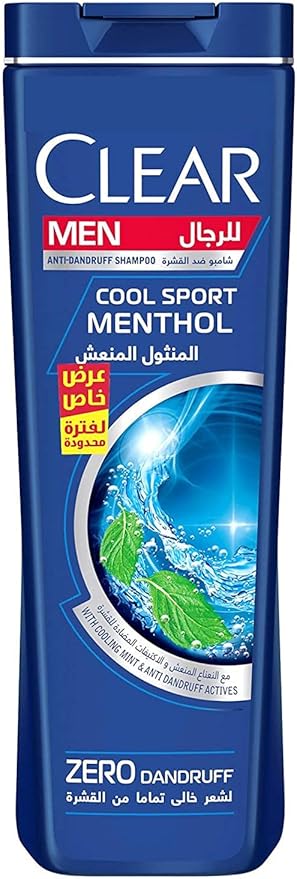 CLEAR MEN ANTI-DANDRUFF SHAMPOO COOL SPORT MENTHOL 600 ml offer