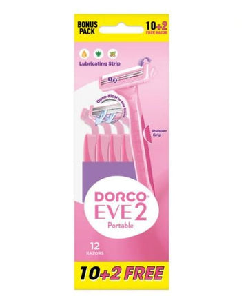 DORCO EVE 2 ( 10+2) 12 RAZORS PINK