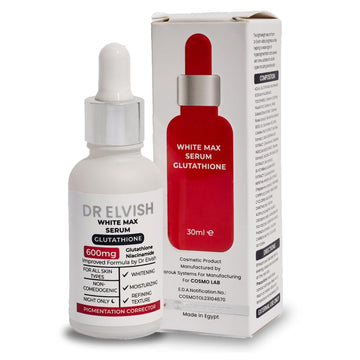 DR ELVISH WHITE MAX SERUM GLUTATHIONE 600MG 30ML