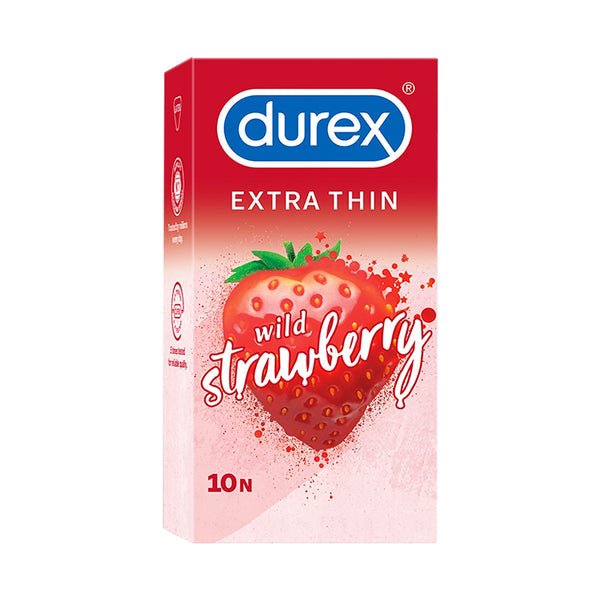 DUREX EXTRA THIN WILD STRAWBERRY 10N
