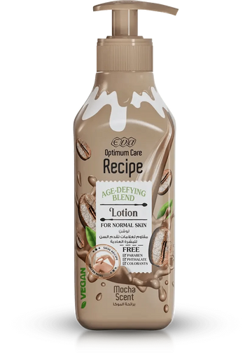 EVA OPTIMUM CARE RECIPE NOURISHING BLEND LOTION FOR NORMAL SKIN - MOCHA SCENT 370ML