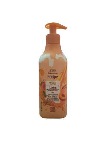 EVA OPTIMUM CARE RECIPE REVIVAL BLEND LOTION FOR DRY SKIN - PEACH SCENT 370ML OFFER
