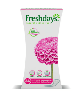 FRESH DAYS NORMAL SCENTED 24 PANTYLINERS