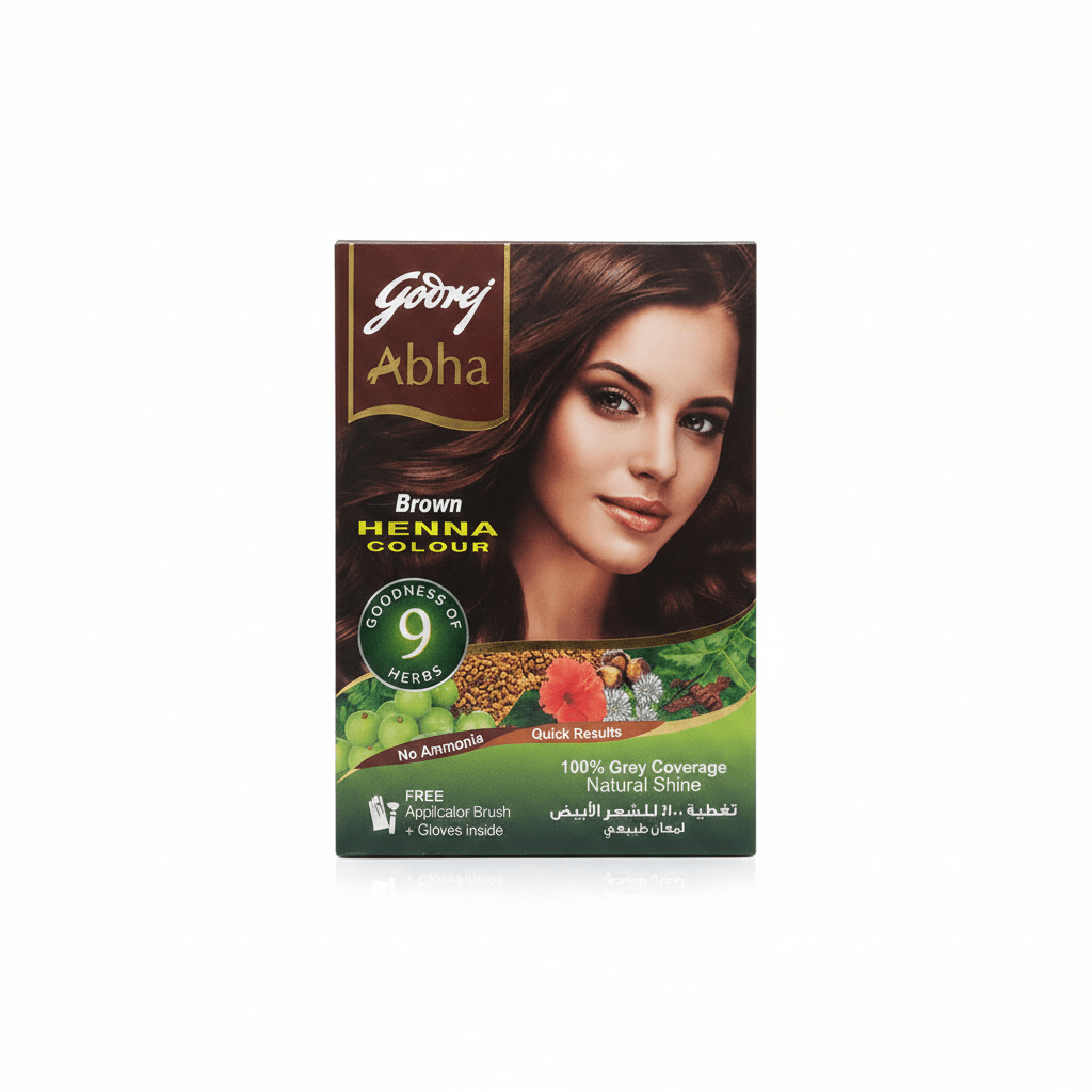 GODREJ ABHA BROWN HENNA COLOU 1PCS