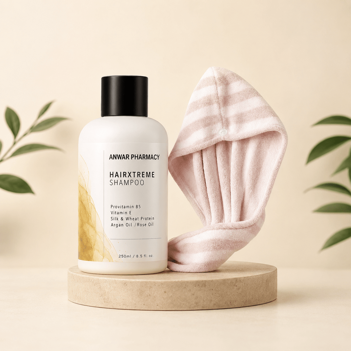 Anwar Xtreme Shampoo + Microfiber Towel Hair Care Bundle