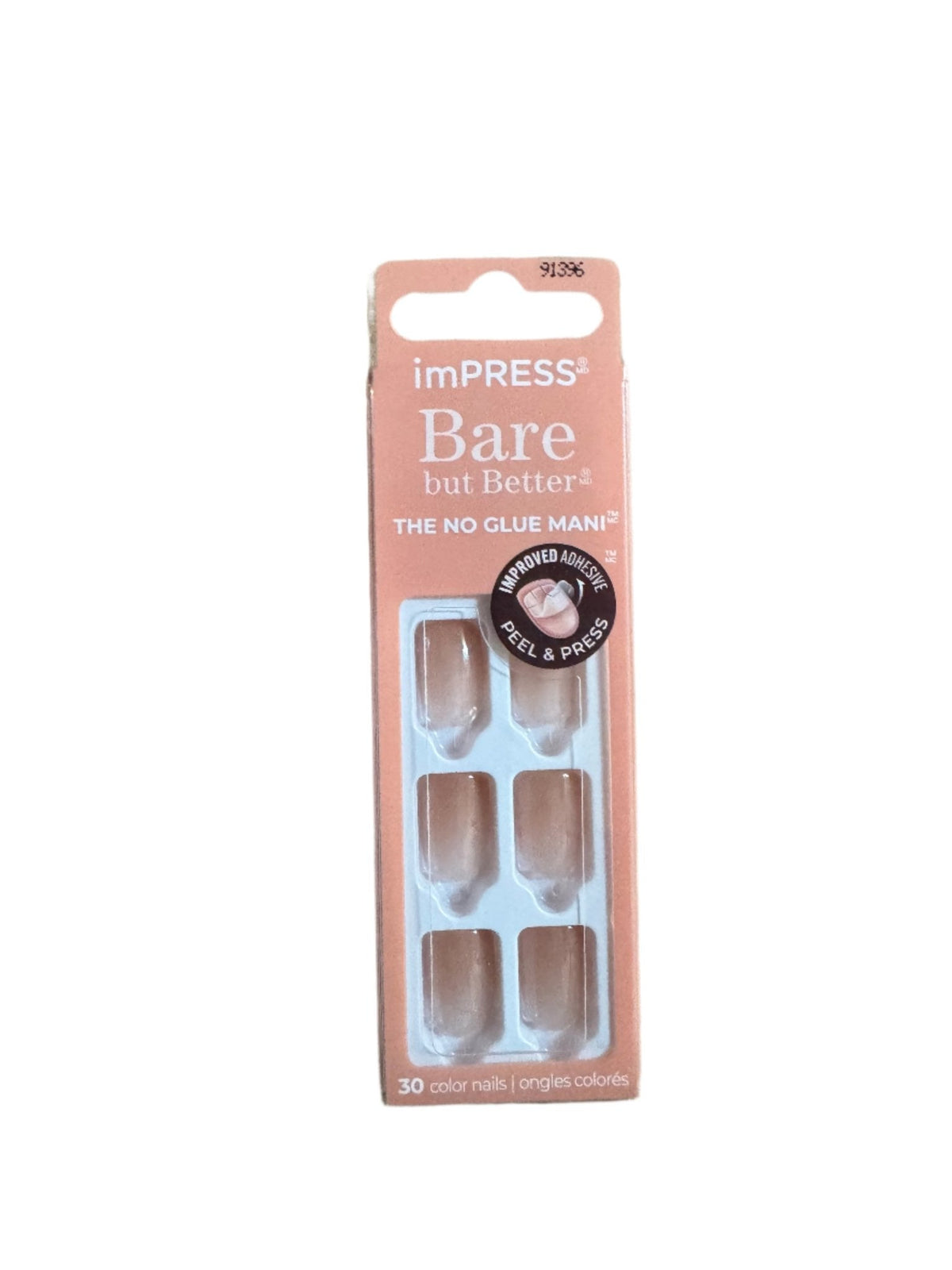 IMPRESS BARE THE NO GLUE MANI 1396