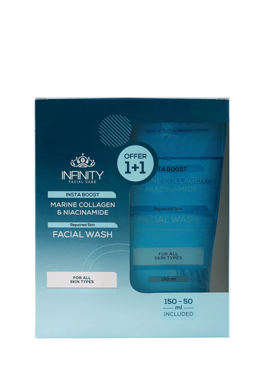 INFINITY INSTA BOOST FACIAL WASH 150ML +INFINITY INSTA BOOST FACIAL WASH 50ML(OFFER)