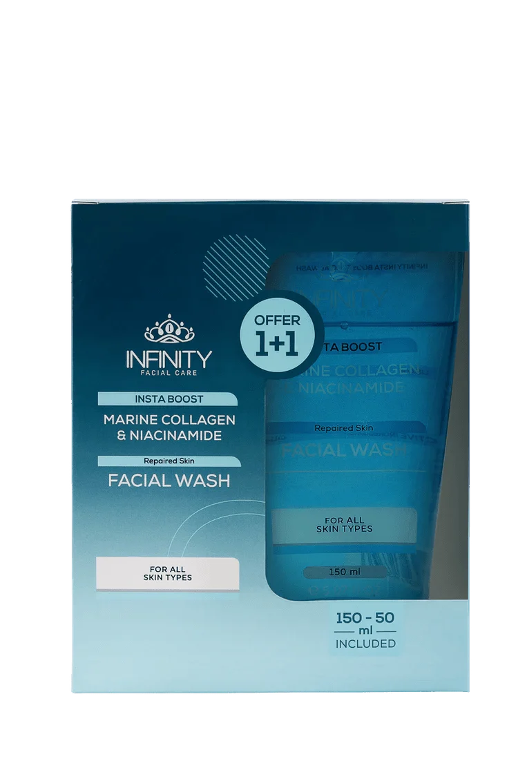 INFINITY INSTA BOOST FACIAL WASH 150ML +INFINITY INSTA BOOST FACIAL WASH 50ML(OFFER)