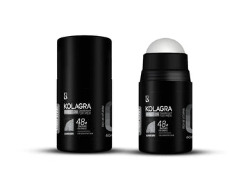 Kolagra Super Dry 48h Mens Roll-On Deodorant Silver Scent 60 ml | مزيل عرق كولاجرا 60 مل