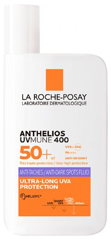 La Roche-Posay Anthelios Uvmune 400 Anti-Spot Fluid SPF 50+ Fragrance-Free 50 ml | واقي شمس لاروش بوزيه SPF50+ 50 مل أنثليوس