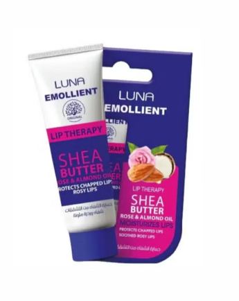 Luna Emollient Lip Therapy Shea Butter Rose & Almond 10gm