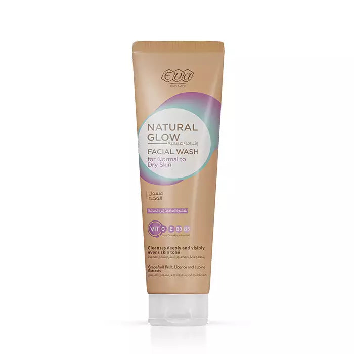 EVA SKIN CARE NATURAL GLOW FACIAL WASH FOR NORMAL TO DRY SKIN 100ML