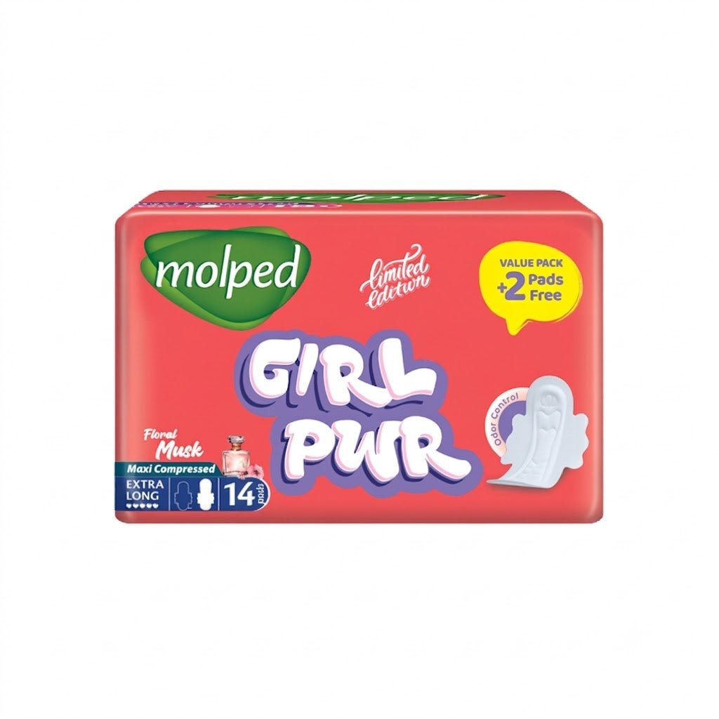 MOLPED FLORAL MUSK 14 PADS MAXI COMPRESSED EXTRA LONG