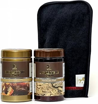 MOROCCAN BATH MUD + SOAP SET FOR SKIN CARE 250GM