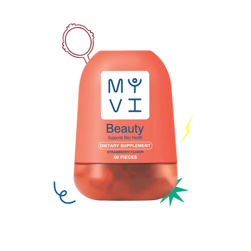 MY VI BEAUTY DIETARY SUPPLEMENT 60PC STRAWBERRY FLAVOR