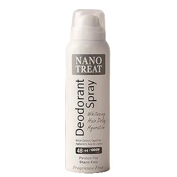 NANO TREAT DEODORANT SPRAY FRAGRANCE FREE 150ML