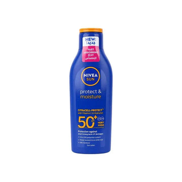 NIVEA SUN LOTION PROTECT &  MOISTURE SPF50+ 200ML