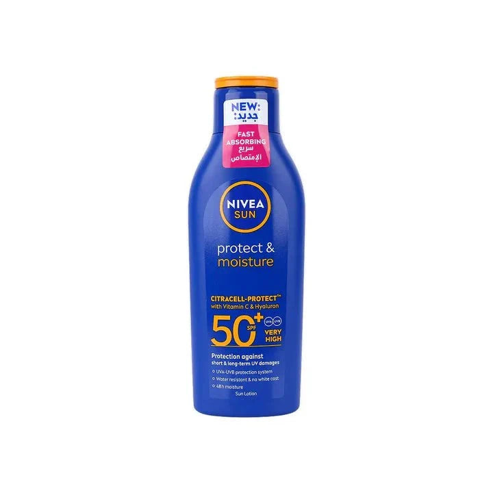 NIVEA SUN LOTION PROTECT &  MOISTURE SPF50+ 200ML