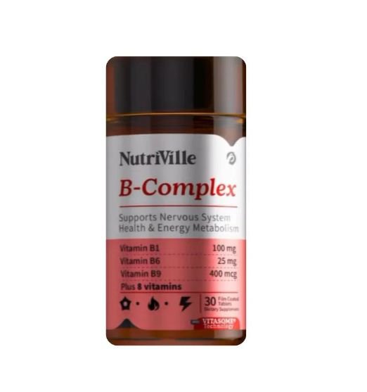 NUTRIVILLE B COMPLEX 30 TABLETS