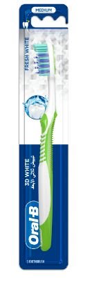 ORAL-B 3D WHITE TOOTHBRUSH MEDIUM 1PCS