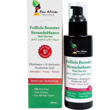 RAW AFRICAN HAIR SERUM FOLLICLE BOOSTER STRANDN HANCE 125ML