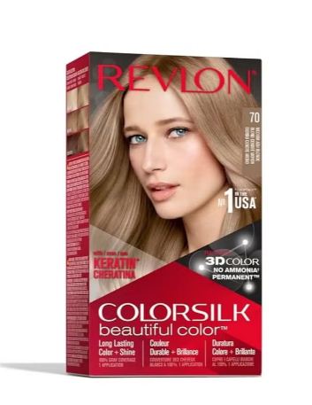 Revlon Colorsilk Beautiful Hair Color - 70 Medium Ash Blonde