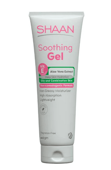 SHAAN SOOTHING GEL OILY AND COMBINATION SKIN 60GM