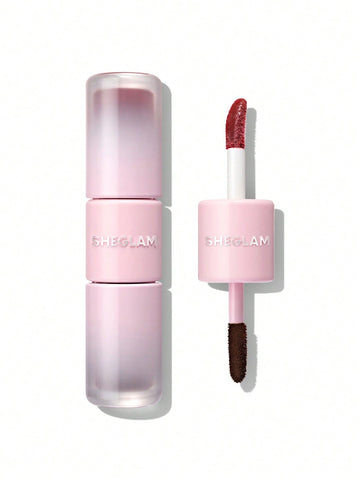 SHEGLAM LINE TO SHINE CHERRY COLA 310 LIP STAIN&GLOSS DUO 2ML