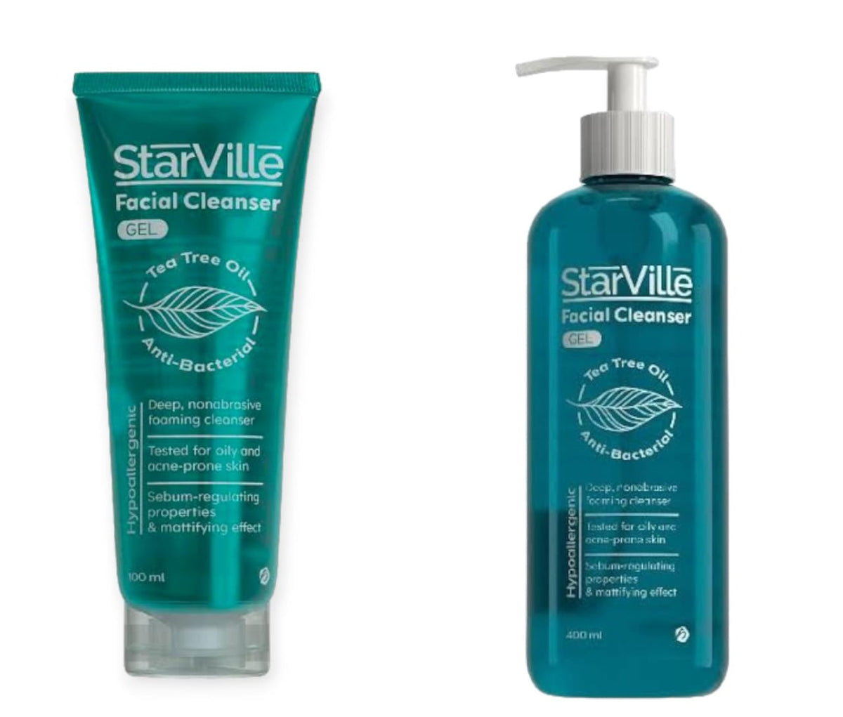 STARVILLE FACIAL CLEANSER GEL 400ML+FACIAL CLEANSER GEL 100ml offer