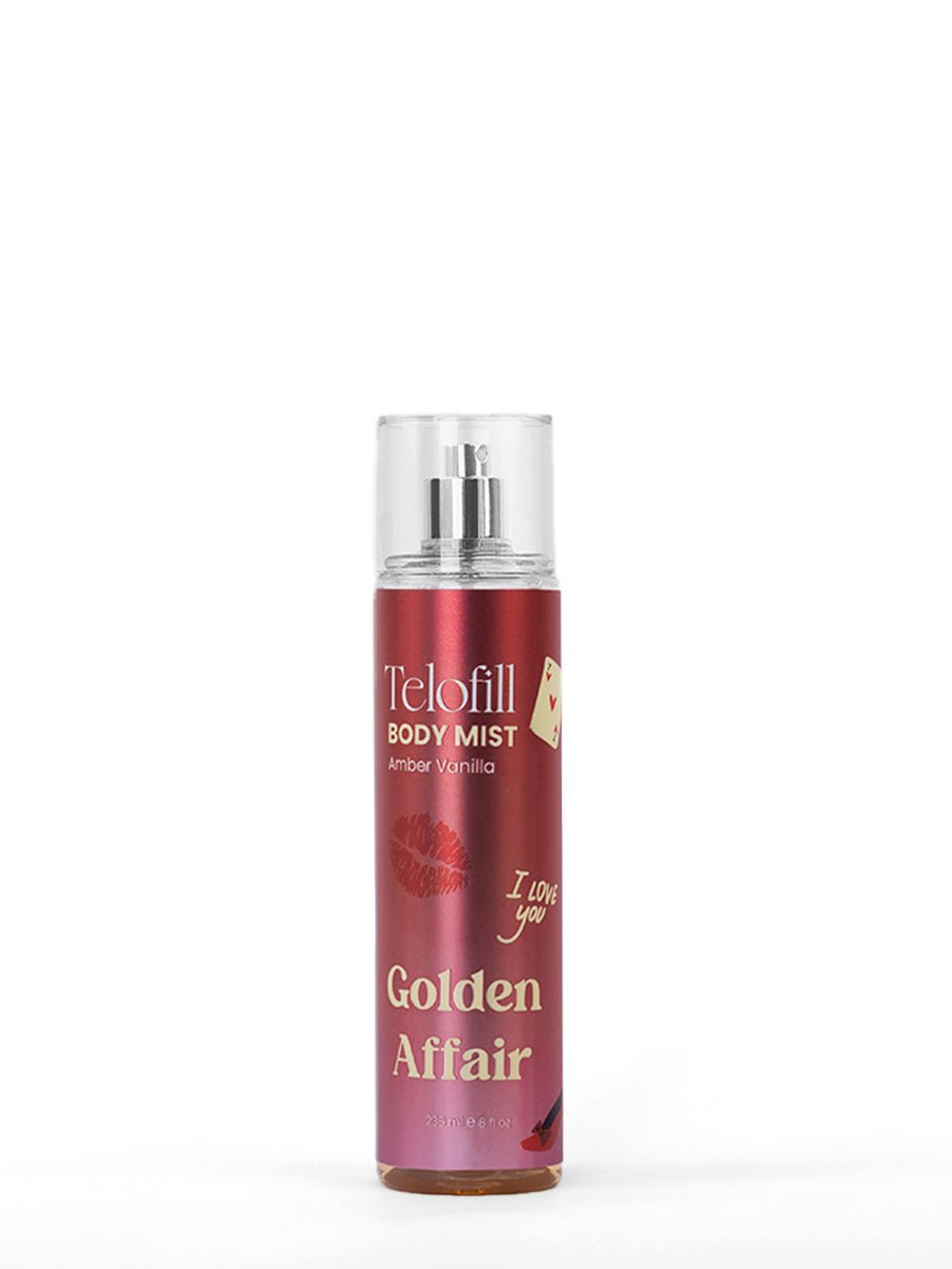 TELOFILL AMBER VANILLA GOLDEN AFFAIR BODY MIST 236ML